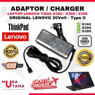 Laptop Charger Adapter Lenovo Thinkpad X380 X390 X395 Type C Original - Laptop Adapter Lenovo Thinkp