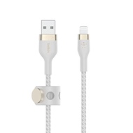 Belkin BoostCharge Pro Flex Braided USB A to Lightning Cable 2M/6.6FT - MFi Certified 20W Power Deli