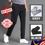 READY STOCK Unisex Sport Tracksuit Trek For Men Woman High Quality Microfiber Stratchable Trousers S