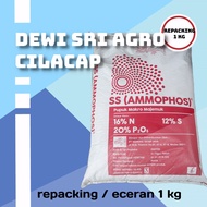 Pupuk pertumbuhan  SS Ammophos Repacking 1 kg Nitrogen Phospat Sulfur