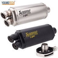 51Mm Universal รถจักรยานยนต์ท่อไอเสียท่อปลายท่อท่อ Dual Outlet ถอด DB Killer สำหรับ TNT600 Ninja400 