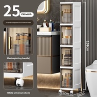 【Big Spade】 Slim Storage Cabinet Bathroom Rack No Drilling Bathroom Shower Rack Shelf Toilet Storag