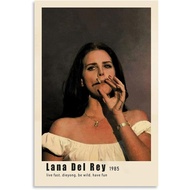 QIANU Lana Del Rey Poster Canvas Art Poster And Wall Art Picture Print BWU Modern Family Bedroom Dec