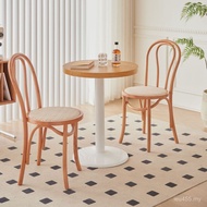 Combination Chain Shop Table Chair Table Influencer Household Milk Tea Shop Cafe Dessert Shop Solid 