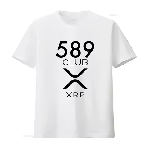 589 Club Xrp Crypto T Shirt Cryptocurrency Ripple vintage Washed designer clothes Comfortable fashio