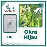 ( BIBIT UNGGUL ) Okra Hijau / Sayur Okra Hijau / Buah Okra Hijau