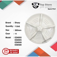 Sharp Washing Machine Pulsator 360mm Gear11 ESX805 ESX905 ESX958 ES858X
