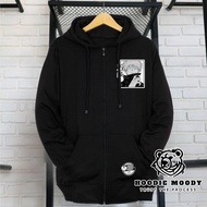 Moody hoodie original men's Black Zipper Zipper hoodie / Gojo satoru jjk jujutsu kaisen moody hoodie