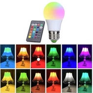E27 18W/ 7W Watt Aesthetic Cafe Decorative Light RGB LED Bulb Color Changing Remote Control 7 Watt 1