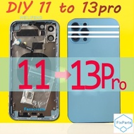 DIY Back Cover Housing For 11 to 13 Pro, 11 Conver to 13 ProMiddle Chassis Frame , 11 Like13 Pro hou