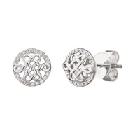 Poh Heng Jewellery 18K Eternity Knot Diamond Earrings