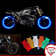 16 Strips Tire Reflective Sticker Motorcycle Wheel Stickers Car Wheel Stickers Rim Stickers RIM Stickers Wheel Sticker for Modification Universal