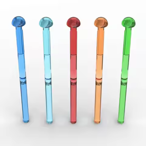 MOC 10PCS Arrow 15303 Building Blocks Kit Bar 8L With Round End Brick Particle Puzzle Educational To