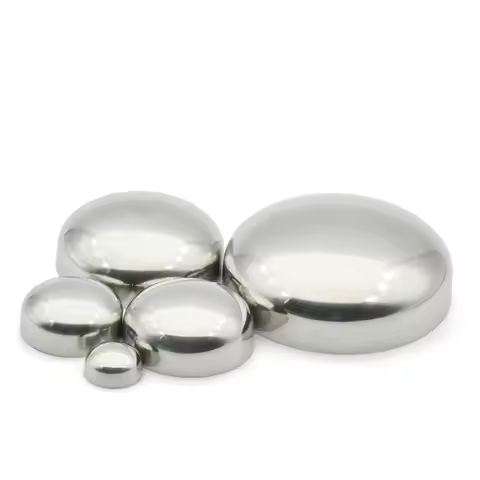 19/25/32/38/45/51/57/63/76/102/108/114/159mm OD SS304 Stainless Steel Sanitary Welded End Cap Fittin