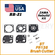 High Quality FR135 Brush Cutter Grass Cutter ZAMA Carburetor Repair Kit Diaphragm Set Mesin Rumput [HSMACHINERY]