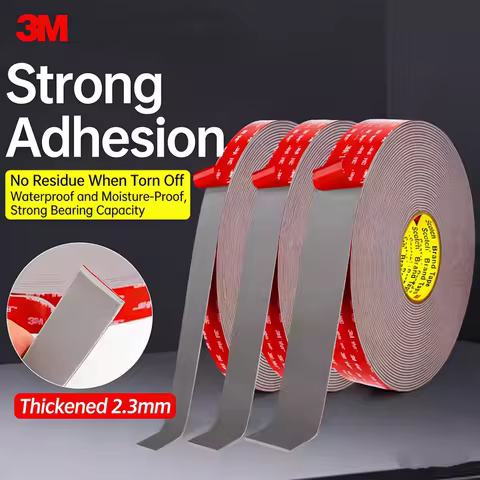 3M VHB4991 Thickening Double-Sided Adhesive Tape 2.3mm Thick High Viscosity Traceless Foam Tape Wall