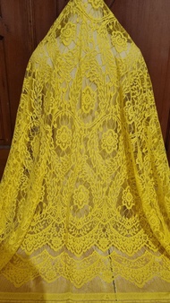 Brukat Brokat Kain Kebaya Brokat Semi Prancis Ukuran 25 x 13 meter Bisa Untuk 2 Kebaya 2 Pinggiran