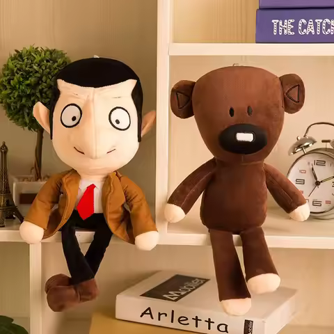 *Funny Mr. Bean Teddy Bear Plush Toys Comedy Cartoon Movie Characters Cute Animals Baby Plush Dolls 