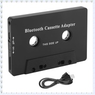 (JHWU) Universal Cassette Bluetooth 5.0 Audio Car Tape Aux Stereo Adapter with Mic for Phone MP3 AUX