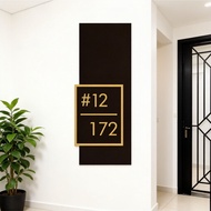 Vertical house number plate with light 3DUnit Number Plate