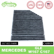 Mercedes GLE Class W167 Coupe C167 GLS X167 Carbon Cabin Air Filter Interior OE 1678350400