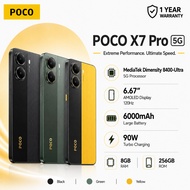 POCO X7 Pro 5G 8GB+256GB I 6000mAh Large Battery |  Dimensity 8400-Ultra I 6000mAh Battery | 1 Years