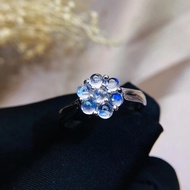 Moonstone ring Natural And Real Moonstone Ring Wedding Engagement Rings for Women 925 sterling silve