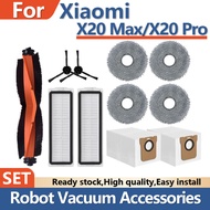 For Xiaomi Mijia X20 Max D109GL Robot Vacuum Accessories Xiaomi X20Pro D102GL Parts Roller Brush Fil