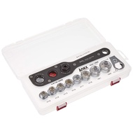 ANEX Offset Adapter 19mm with Case - Multi-Set for Tight Spaces, Perfect for Nuts and Bolts Handling
