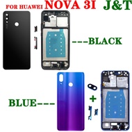 Full Back Housing Battery Cover For HUAWEI Nova 3i with Middle Frame &amp; On Off Volume Buttons