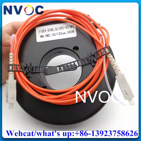SC/ST/FC/LC UPC MMF Multi Mode OM2 50/125 500M Round OTDR Dead Zone Eliminator Fiber Rings 0.5KM Fib