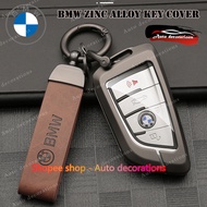 Zinc alloy car remote key case for BMW 1/2/3/4/5 series X1 X2 X3 X5  key case alloy key case bmw key