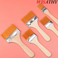 Hair Painting Brush, Watercolor Paint Drawing Multifunctional Oil Paint Brush,  Practical Wood Handl