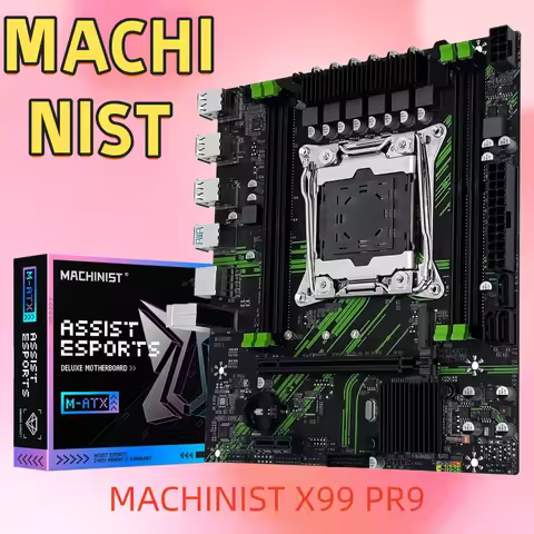 MACHINIST X99 PR9 X99 carte mère prise en charge LGA 2011-3 Intel Xeon E5 V3 & V4 CPU DDR4 RAM SATA/