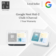 Google Nest Hub 2 with Google Assistant (Chalk/Charcoal) Smart Home Assistant + Sleep Sensing (LOCAL SET)