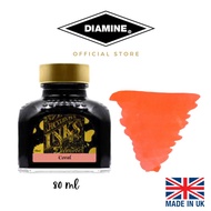 Diamine Fountain Pen 80ml Bottle Ink Coral