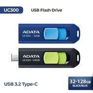 ADATA UC300 Type-C USB Flash Drive 32GB/64GB/128GB/256GB Blackbiru/