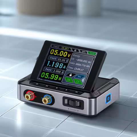 FNIRSI DPS-150 0-30V 0-5A CNC DC Power Supply,4-Digit IPS Display,20mV Power Ripple,PD/QC/DC Input,P
