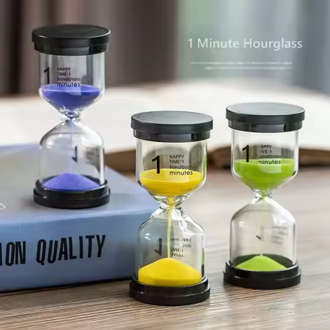 Creative 1 minute hourglass timer Sandglass glass ornaments home decoration crafts