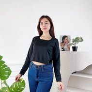 Fiore Square Longsleeve Crop Top for Women (LD 84, P 44) / women's crop top / latest women's crop to