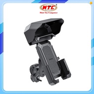 Giá đỡ điện thoại trên Xe máy Xe đạp Hoco H31 Wild Wolf Có mái che nắng mưa (Đen) - NHẤT TÍN Com