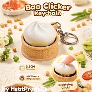 Bao Bun Dimsum Clicker Keychain | Cute Stress Relief Clicker Toy | Food Clicker Fidget Toy