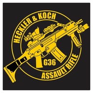 Hekcler & Koch G36 series 1 Cutting Sticker