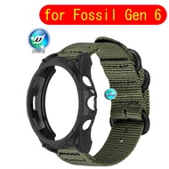 Fossil Gen 6 strap Nylon watch strap sports Wristband Fossil Gen 6 case TPU soft shell protective case Fossil Gen 6 screen protector