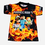 เสื้อเด็กROBLOX & MINECRAFT (!!โปรดดูตารางไซส์ของทางร้านก่อนสั่งซื้อ สำหรับเด็ก2-12ปี)