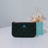 CHANEL 香奈兒魚子醬皮迷你手拿包包O CASE MINI POUCH CAVIAR