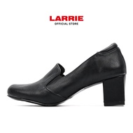 LARRIE Kasut Perempuan BLACK Slip-On Block Heel Shoes - L22410-FJ02SV-1-BLACK