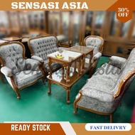 Sofa Set Kayu Jati Grand Father Kerusi Kayu Jati Sofa jati Teak wood chair