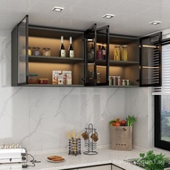 [READY STOCK]Customized Kitchen Balcony Bathroom Bedroom Glass Wall Cupboard Wall Cabinet Cabinet Closet Wall Top Cabinet of Locker Hanging onto the Cabinet