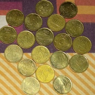 koin asing 20 cent euro travel backpaker dibawah kurs nominal